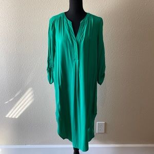 Pretty Kelly Green shirt dress Large -Cupio